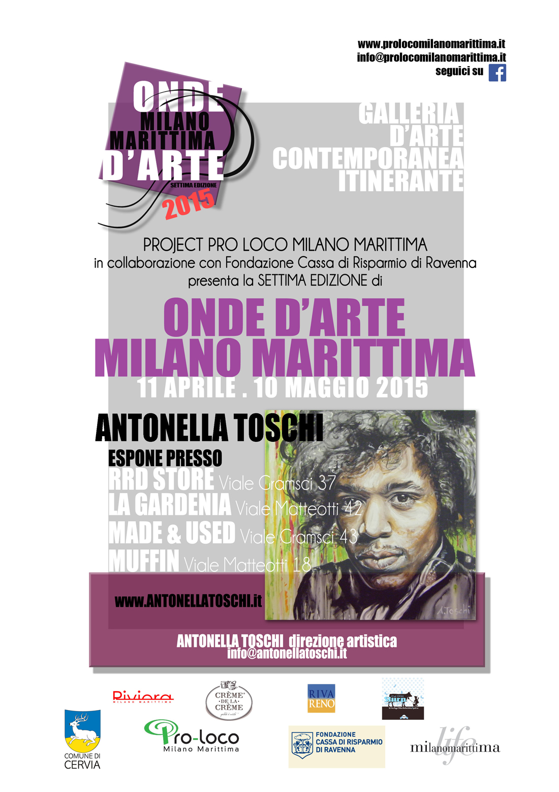 Onde d'Arte 2015 | Exhibition in Milano Marittima 11 apr - 10 may 